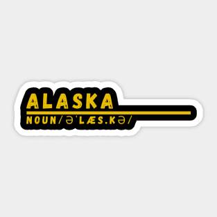 Word Alaska Sticker